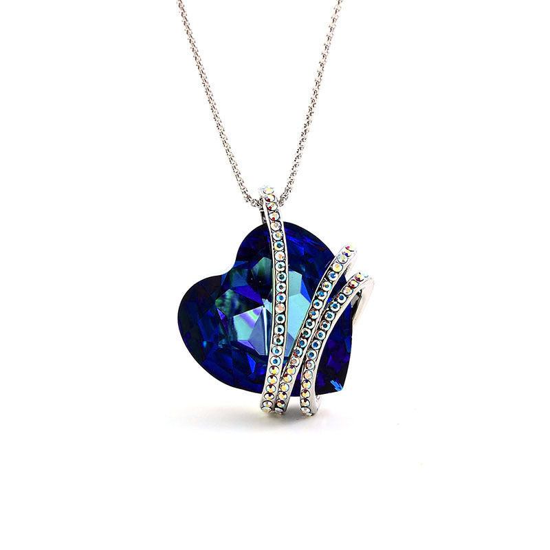 Korean Fashion Jewelry Crystal Necklace-True Love Eternal