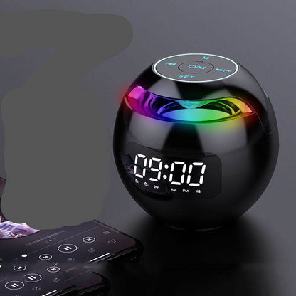 Clock Colorful Bluetooth Speaker Mini Portable
