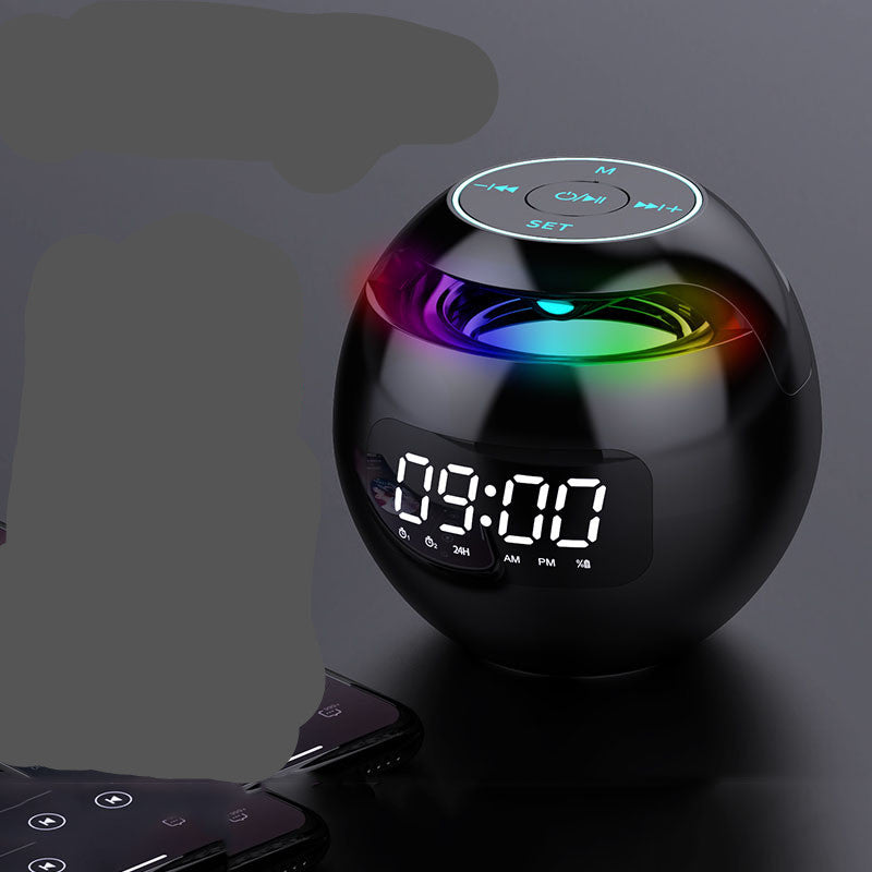 Clock Colorful Bluetooth Speaker Mini Portable