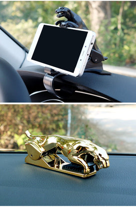 Car-Accessories Phone-Holder Gps-Stand Cellphone Adjustable Jaguar-Design 360-Degree - BeautySecretPlus