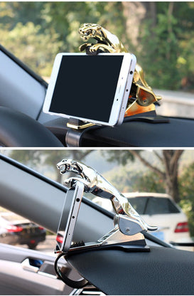 Car-Accessories Phone-Holder Gps-Stand Cellphone Adjustable Jaguar-Design 360-Degree - BeautySecretPlus