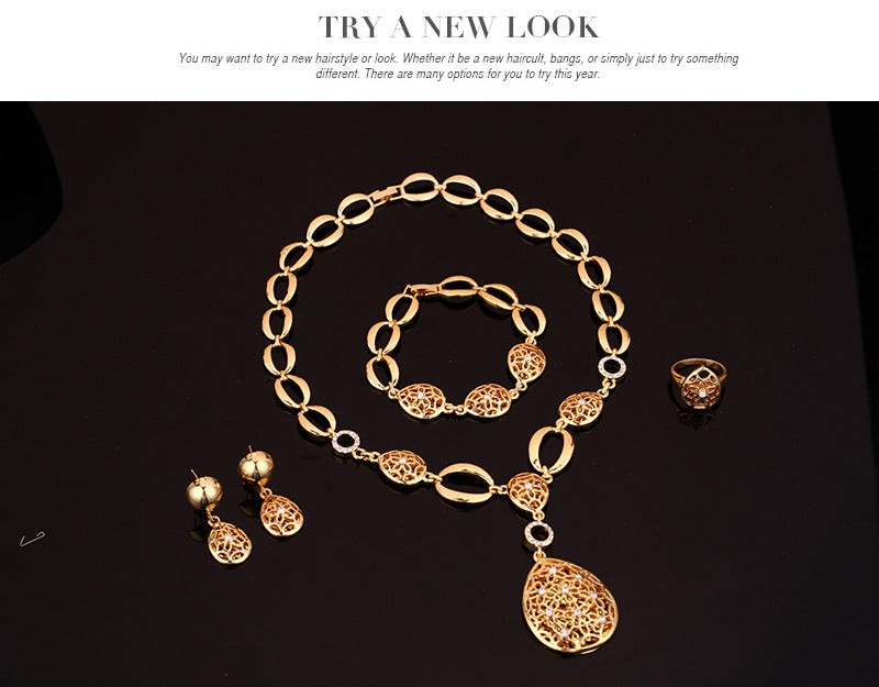 Jewelry Fashion Necklace Earrings Bracelet Ring
