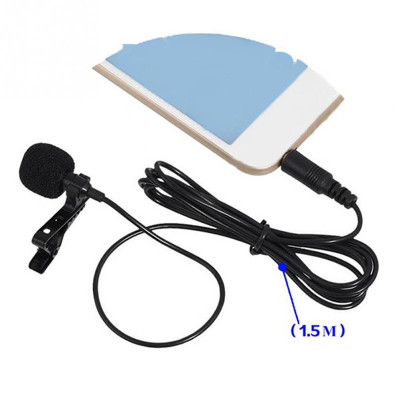 Portable clip Condenser Microphone Mobile Phone Universal 3.5MM