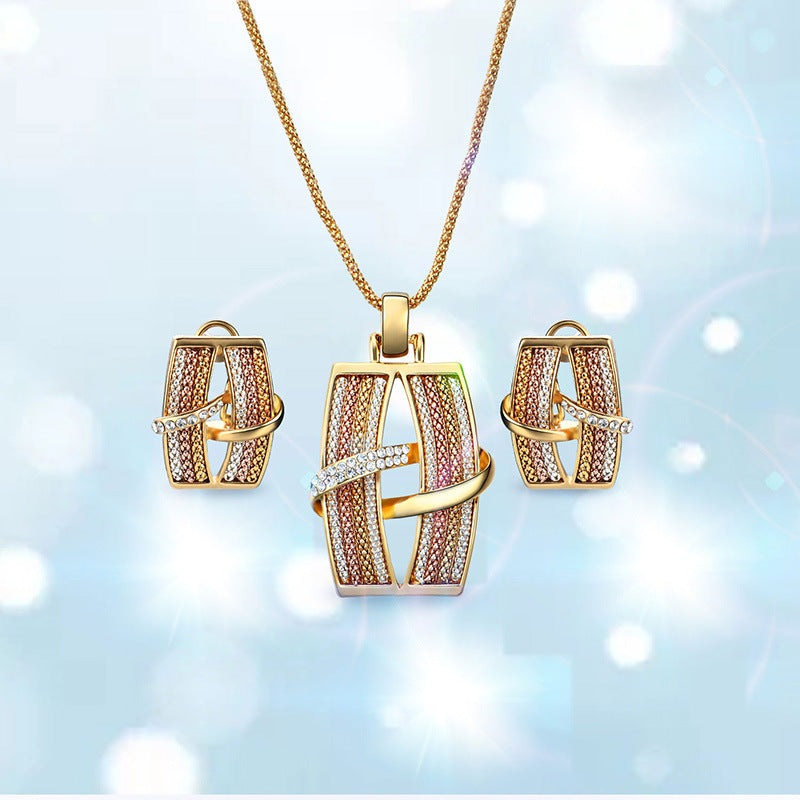 Fashion Jewelry Alloy Inlaid Zircon