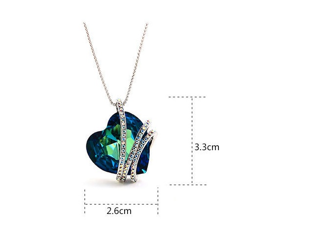 Korean Fashion Jewelry Crystal Necklace-True Love Eternal