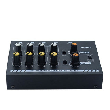8-channel Mini Mixer Mini Mixer Mixer Stereo Audio Mixer - BeautySecretPlus
