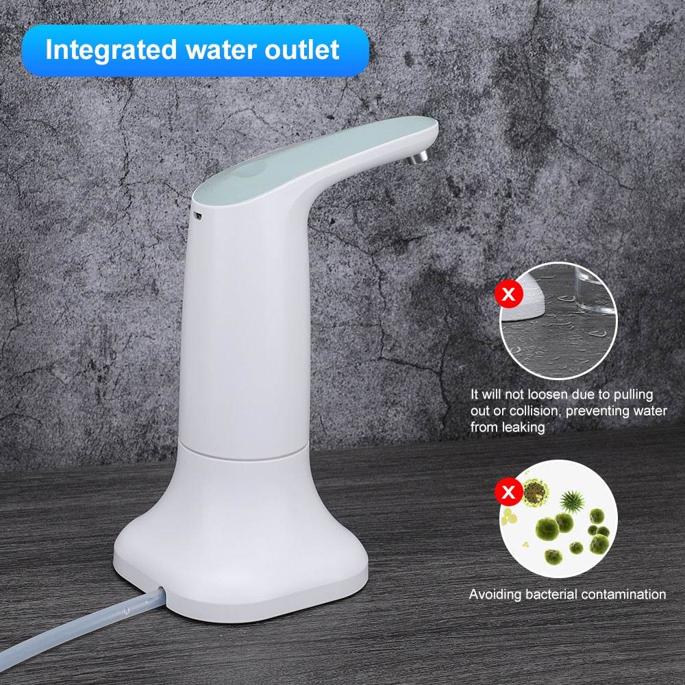 Electric Water Bottle Pump Automatic Drink Dispenser USB Charging Water Pump LED Luminous Home Auto Switch Water Dispensers